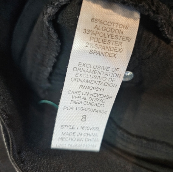 Wit & Wisdom Black Skinny Jeans Size 8 - Picture 5 of 9